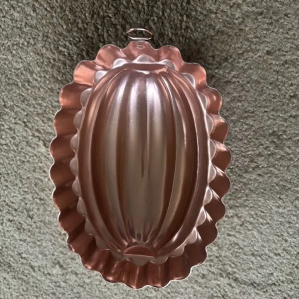 Jello Copper Oval Mold 2 1/2 Cups